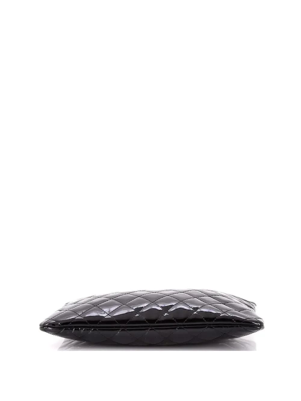 Chanel O Case Clutch Quilted Patent #340339C11B